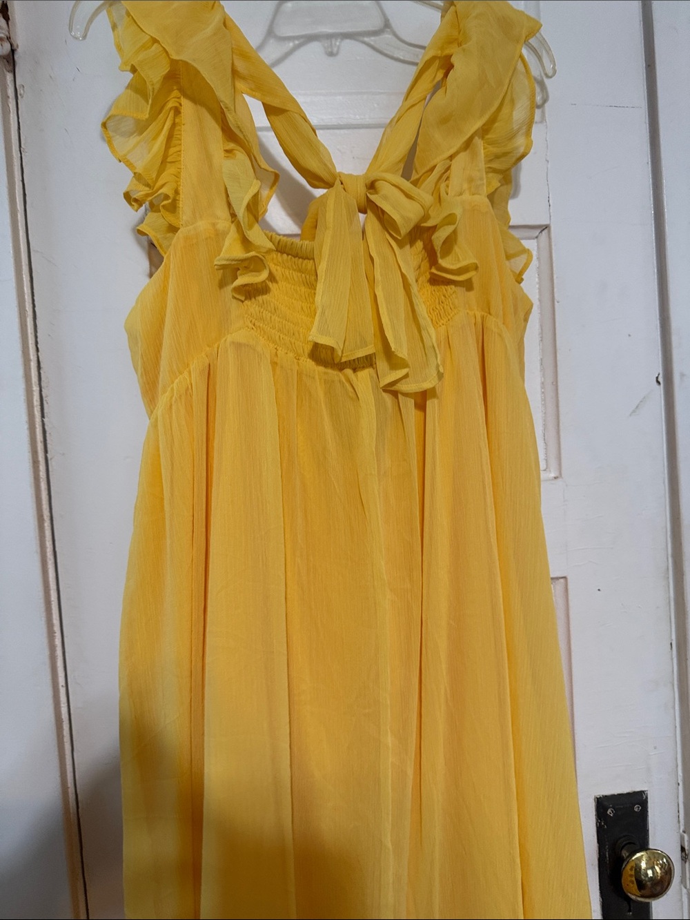 Yellow Ruffle Sundress - Unbranded - Picture 6 of 7